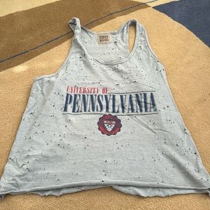 University of Pennsylvania Distressed Vintage Tank Top